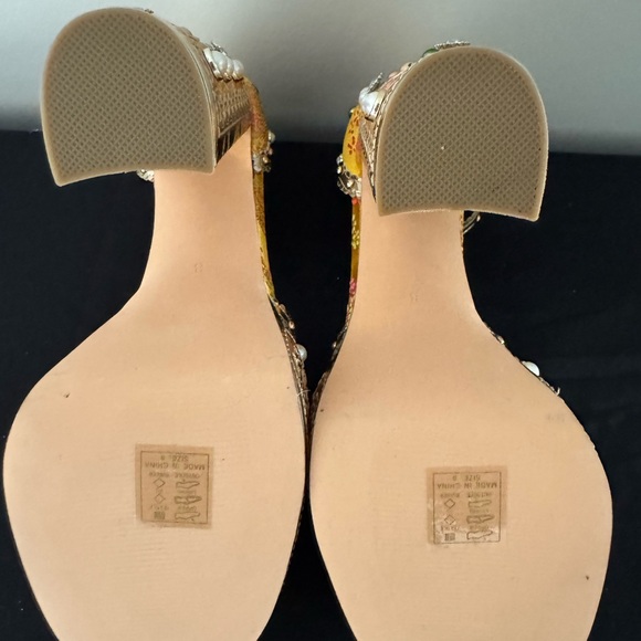 Embellished Yellow Women's Heels by Azalea Wang - Picture 3 of 3